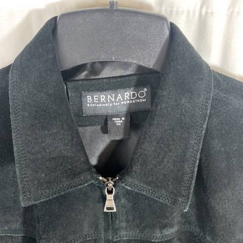 Bernardo  Black Suede Jacket Made Exclusively for Nordstrom Petite Medium