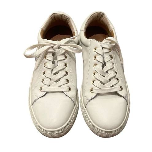 Jack Rogers  Women's Rory Sneaker White leather lace up Size 7