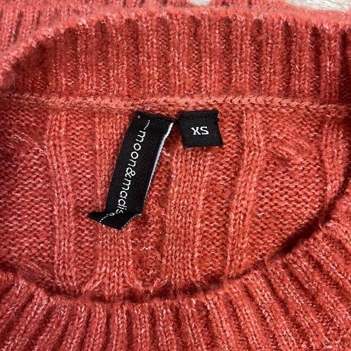 The Moon  & Madison Cable Knit Cropped Sweater Size XS