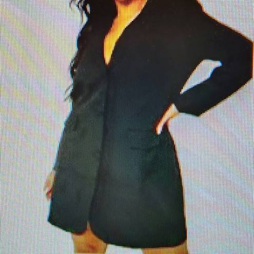 Boohoo Black Double Breasted Blazer Dress Plus Size 20