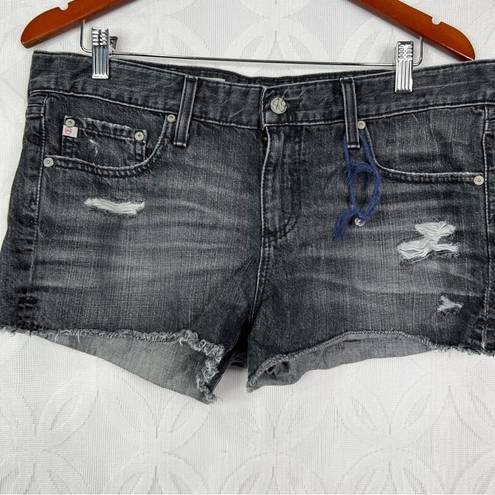 AG Adriano Goldschmied  The Bonnie Relaxed Raw Cut  Short Size 32