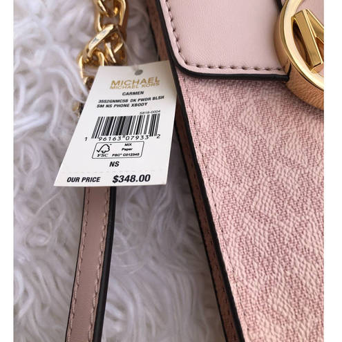 Michael Kors New  purse crossbody phone case Pink Ballet Gold