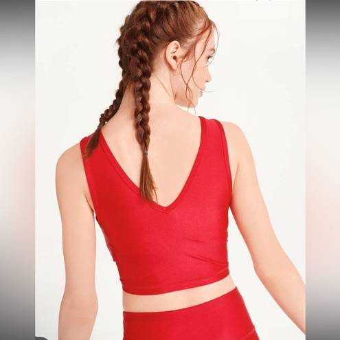 DKNY  Cropped Tank in Ski Patrol Red Size M MSRP $50 NWT