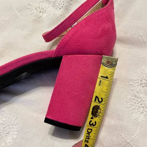 Unisa  Diara Pink High Heel Sandal Shoes W/ Ankle Strap Women’s Size 10 Ruffle