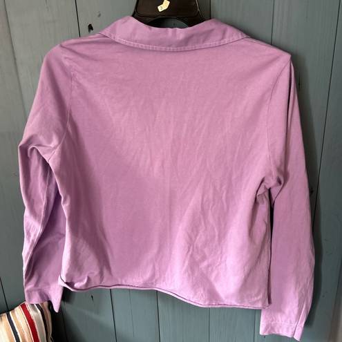 Polo Purple Long Sleeve , Size M (Greek Designer)