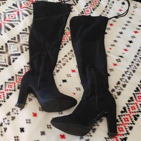 Unisa Black thigh high boots