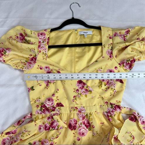 Likely ReVolve  Yellow Pink Rose Mini Quinn Dress in Snapdragon NWOT