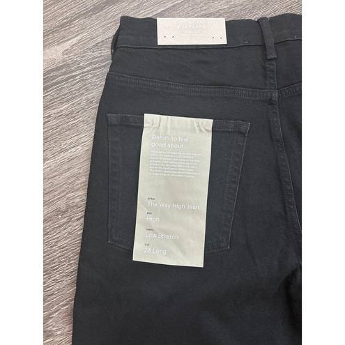 Everlane NWT  The Way-High Jean Organic Cotton Black Size 28 Tall