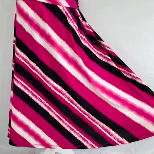 INC New  Tie Dye Convertible Maxi Skirt and Strapless Dress Pink Multi