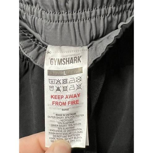 Gymshark  Running 2-in-1 Shorts - Black&Grey / Size Large