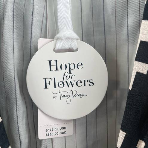 Tracy Reese HOPE FOR FLOWERS By  Blazer Size Extra Large NWT Peaked Organic Linen