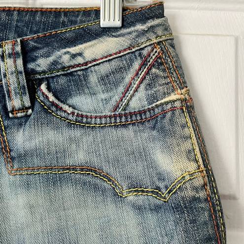 Antik Denim  Embellished Distressed Shorts - Size 27