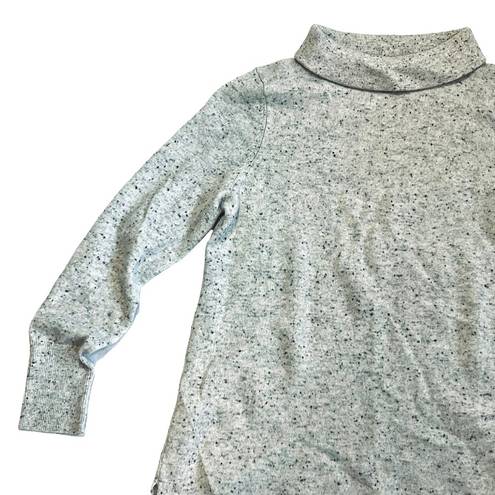 Talbots  Women’s 100% Cashmere Gray Speckled Sabrina Portrait Collar Sweater M P