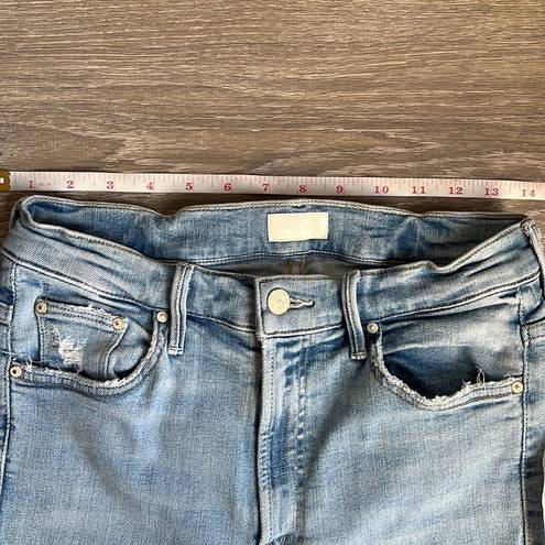 MOTHER The Insider Crop Step Chew Jeans Size 27