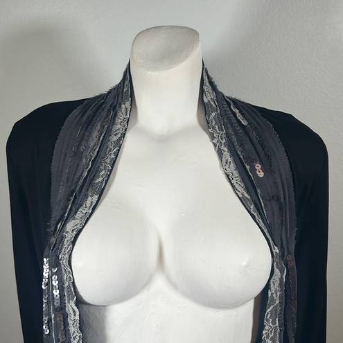 BKE  boutique NWT cardigan draped in lace and sequins