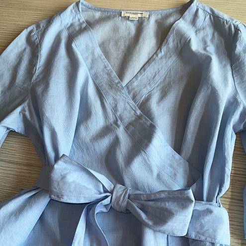 BeachLunchLounge  collecties Arianna Light Blue Tie Front Women's Blouse Small