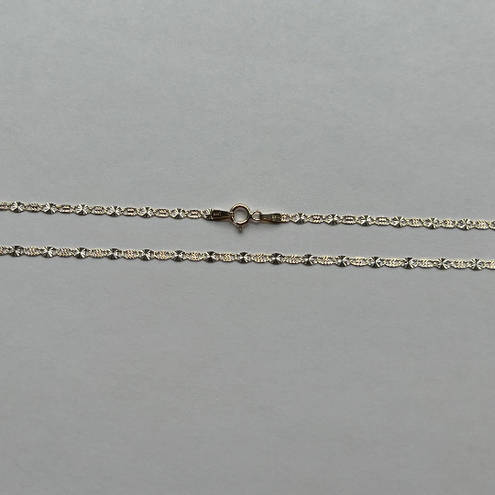 Tehrani Jewelry 14k REAL Gold Solid 2.5 mm Tri color Valentino Chain Necklace with Spring Clasp