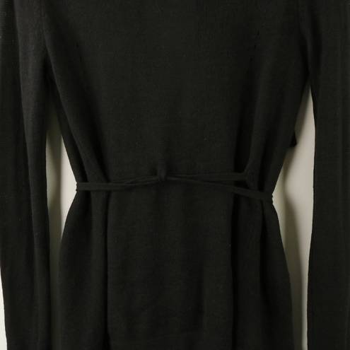 Vince  Wool Cashmere Tie Waist Drape Cardigan Sweater