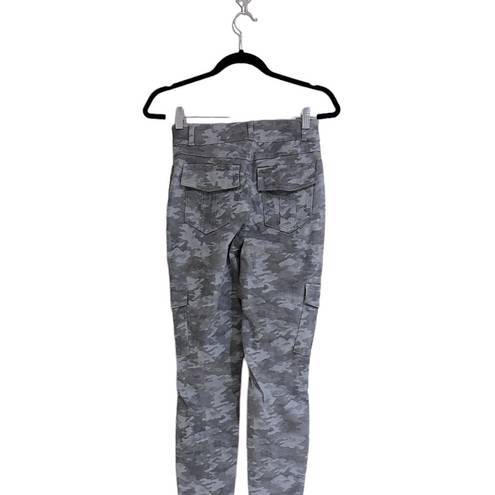 Spanx NWT  Stretch Twill Ankle Cargo Pant Stone Wash Camo