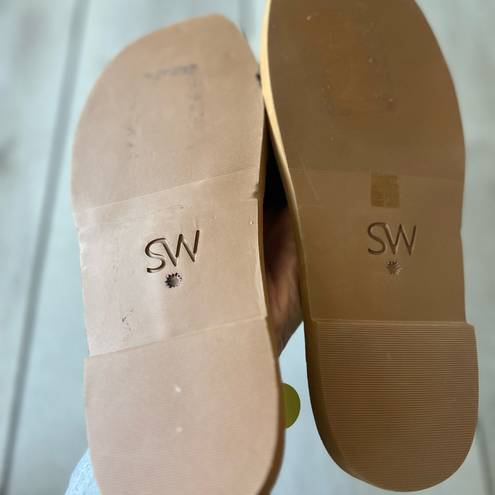 Stuart Weitzman Cammy Shearling Slide Sandals 7.5