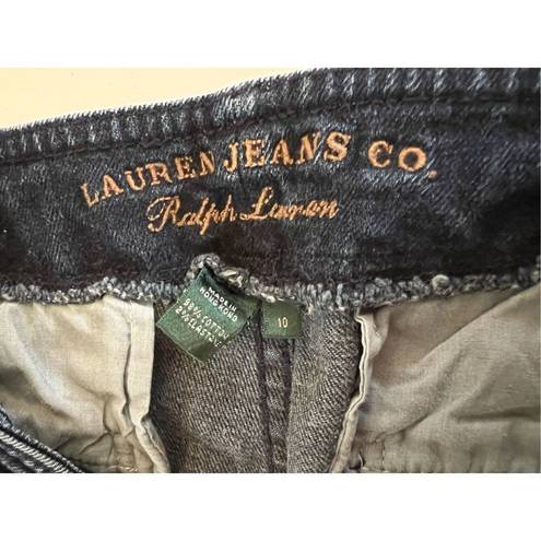 Krass&co Lauren Jeans  Ralph Lauren Women 10 Stretch Straight Leg Jeans Side Button Fly