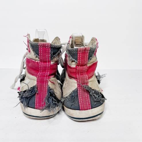 Dolls Kill Vintage Y2K Delias by  British Flag Canvas High Top Sneakers Size 9