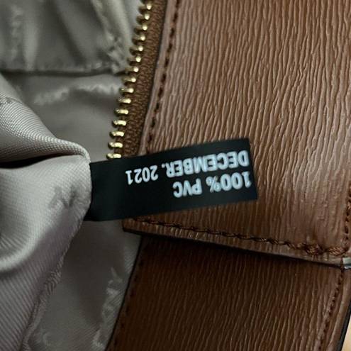 DKNY  Purse Womens Medium Size Brown Shoulder Bag Vegan Leather Handbag Office