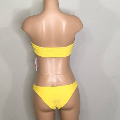 PilyQ  gold lace bikini. S/M. Retails $192 NWT