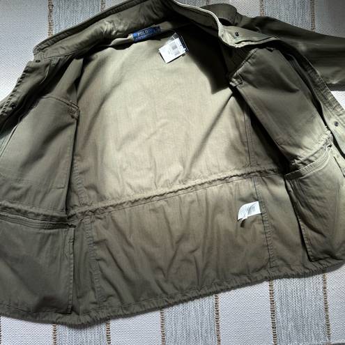 Polo  Ralph Lauren Military Olive Green Army Utility Jacket Women’s Size Large