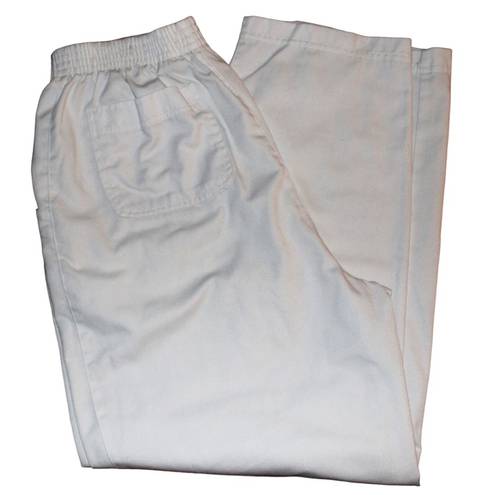 Basic Editions  White scrub pants size M