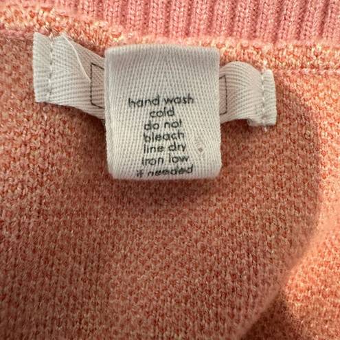 Daisy  Crop Knit Sweater Vest XS Retro Twee Peachy Pink Full Tilt Soft Preppy