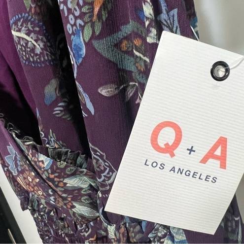 a.n.a Q  Los Angeles Purple Floral Mini Dress, New with Tags