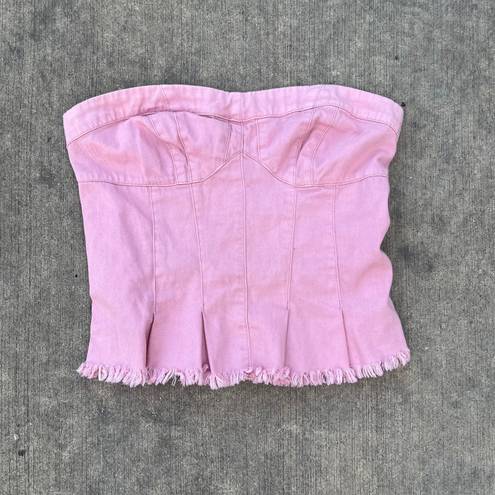 Free People Pink Better Days Tube Top