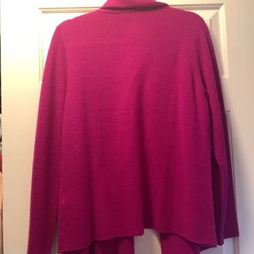 Charter Club  Women's 100% Cashmere Duster Sweater FUCHSIA