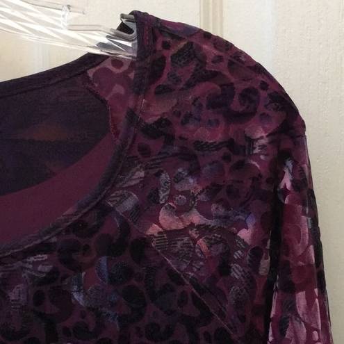 Investments Ladies  crushed velvet top Small