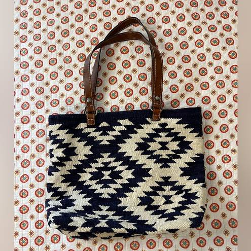 Patricia Nash  Chennai Cotton Weave Hand Loomed Southwest Large Tote