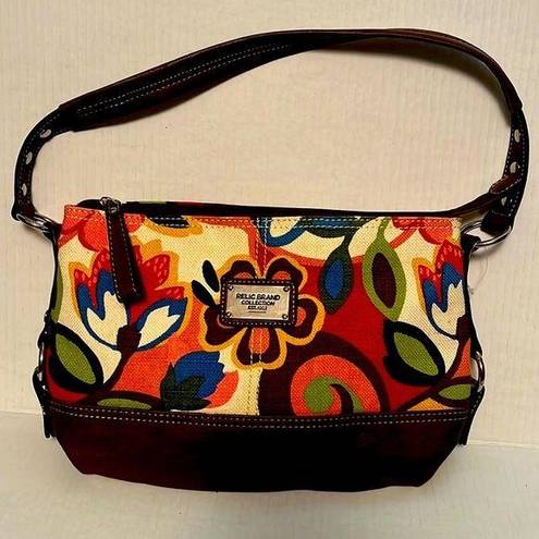 Relic New  brand collection with floral, print shoulder bag with a zipper NWT