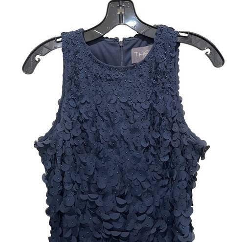 Petal Theia Appliqué Sleeveless  Dress Navy Blue Size 12