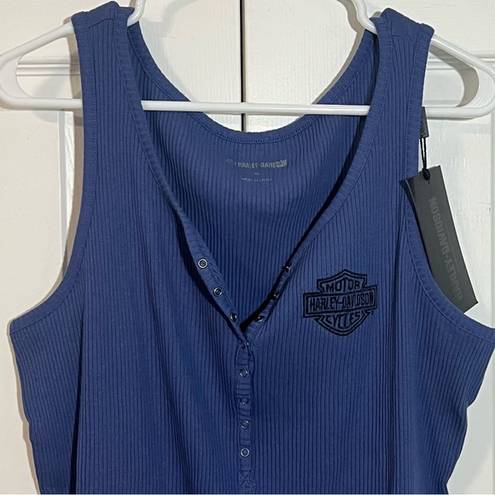 Harley Davidson iron bond henley bodysuit XL