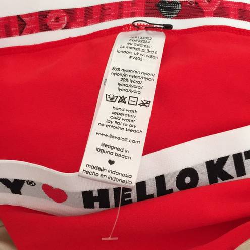 Urban Outfitters Lolli X Hello Kitty Medium  UO Exclusive Cherry Bomb High-Waisted Bikini Bottom