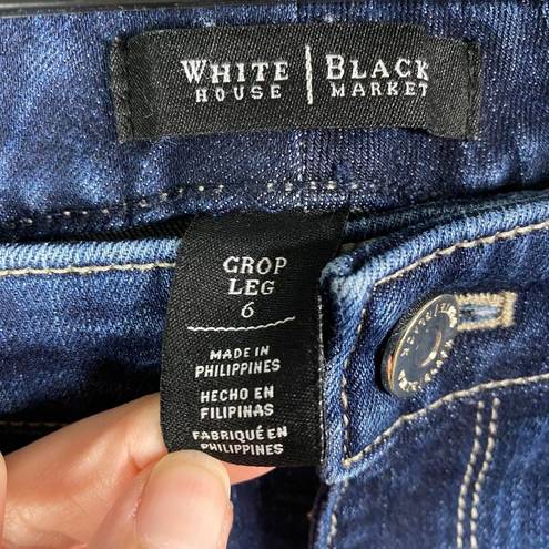 White House | Black Market White House‎ Black Market straight cropped blue jeans size 6