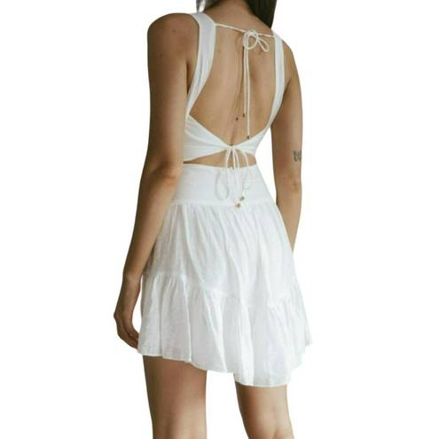 INDIKAH  Summer Essential Open Back V-neck Mini Dress Pink Size XS NWT