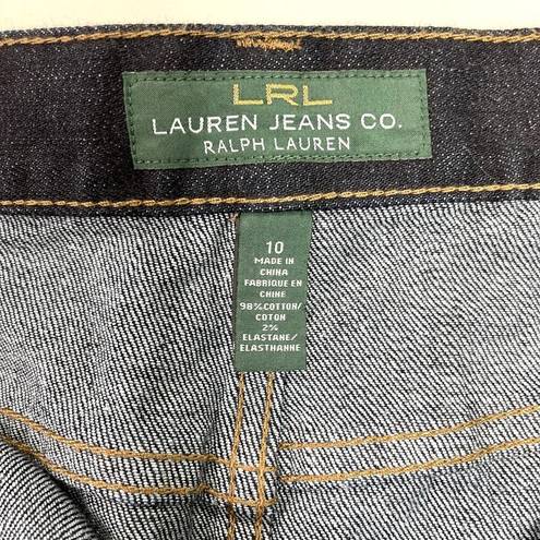 Krass&co LRL Lauren Jeans  Denim Skirt Womens 10 Dark Wash Classic Western Minimalist