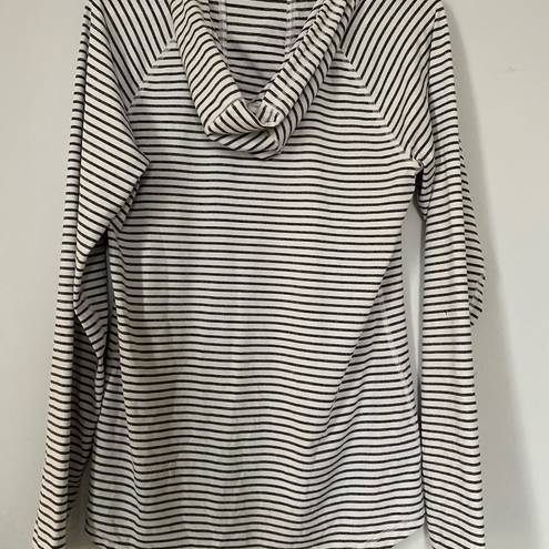 MTA Sport  women’s small long sleeve white striped athletic top