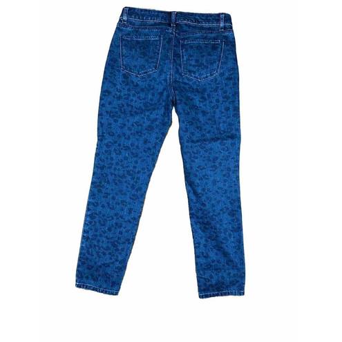 Talbots  Women Slim Ankle Cow Print Jeans Blue Size 4