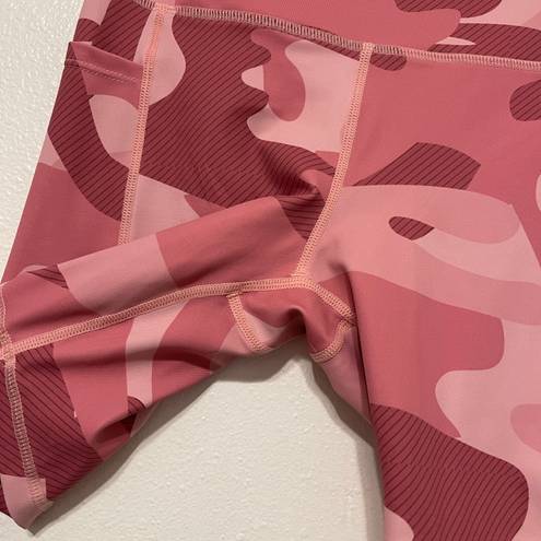 Zyia Light N Tight Hustle Camo Pink Shorts