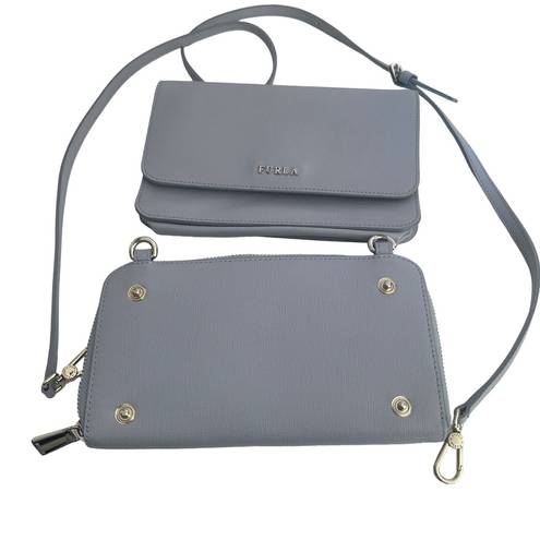 Furla  Women's Riva Two-piece Crossbody Bag And Wallet in baby blue‎