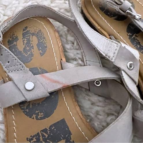 Sorel  Ella Women's  Leather Sandals Size 7.5 See Photos Gray