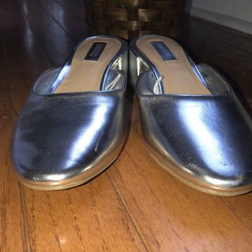 Forever 21 Metallic Silver  Mule