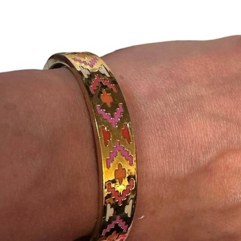 Kate Spade  New York Spice Things Up Bangle Summer  12k gold plated Pink Orange